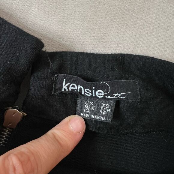 🔥🔥5 for $25🔥🔥 Kenzie Black High Neck 3/4 Sleeve Button Detail Bodycon Dress - Picture 7 of 8